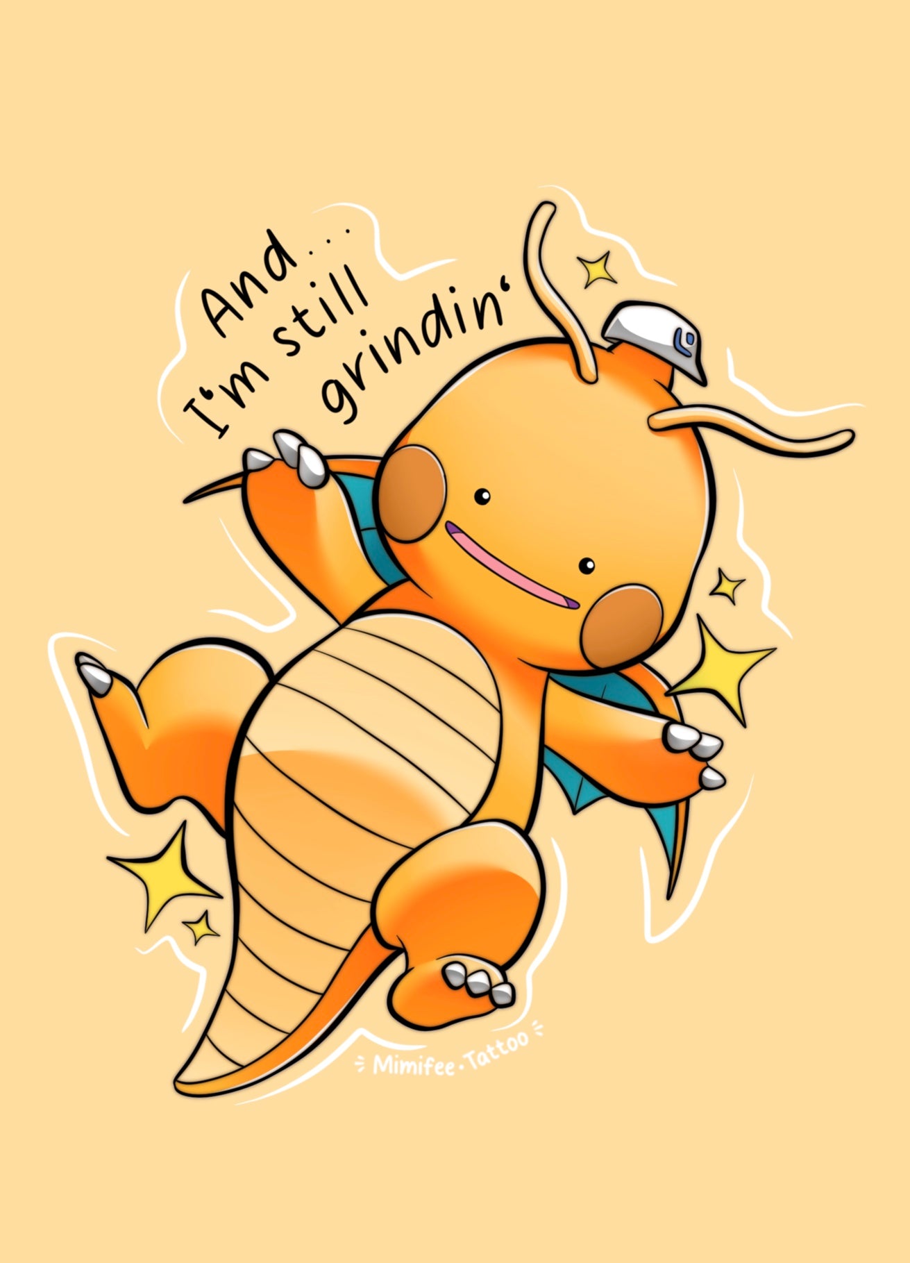 And... I'm still grindin' - Dragoran - Postkarte