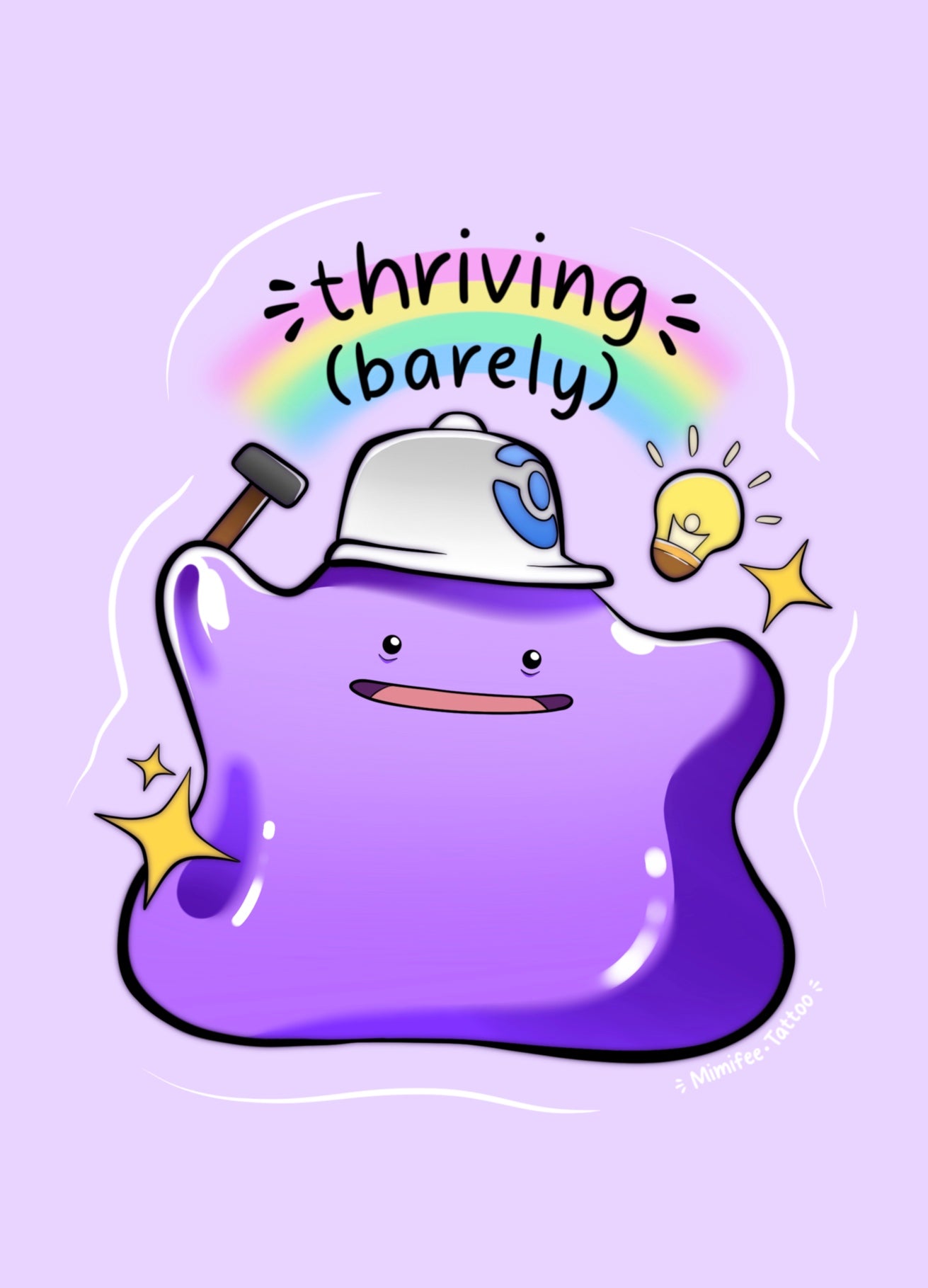 Thriving (barely) - Ditto - Postkarte